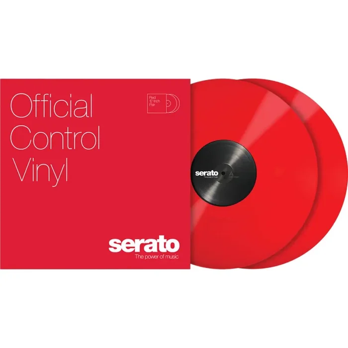 B-Stock: Serato SCV-PS-RED-OV 12″ Control Vinyl Pair – Red