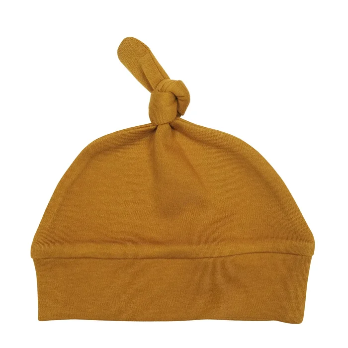 Banded Hat (Top Knot) – Butterscotch