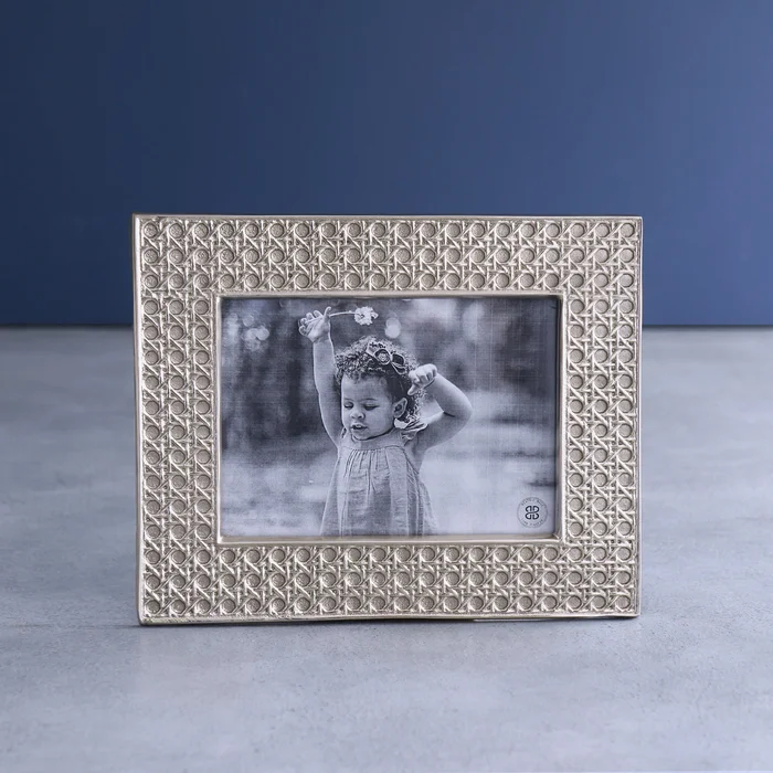 Beatriz Ball Sierra Modern Rattan Gold 5*7 Frame
