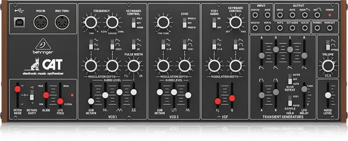 Behringer CAT Duophonic Analog Synthesizer with Dual VCOs, 4 Mixable Waveforms, 16-Voice Poly Chain and Eurorack Format - Image 3