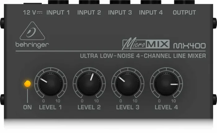 Behringer MX400 Ultra Low Noise 4-Channel Line Mixer