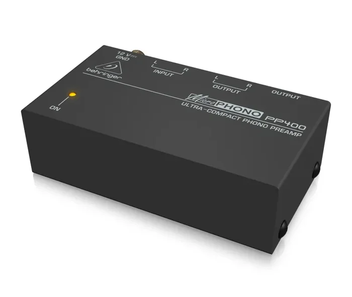 Behringer PP400 Ultra Compact Phono Preamp with Stereo RCA Inputs Online