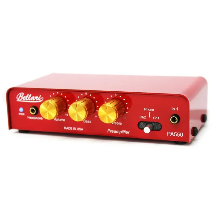 Bellari: PA550 Phono Preamp + Headphone Amp w/ 3 Channels + Tone Control Hot on Sale