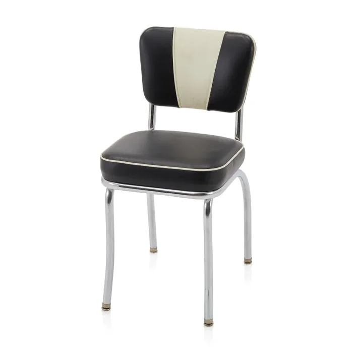 Black & White Vintage Diner Chair