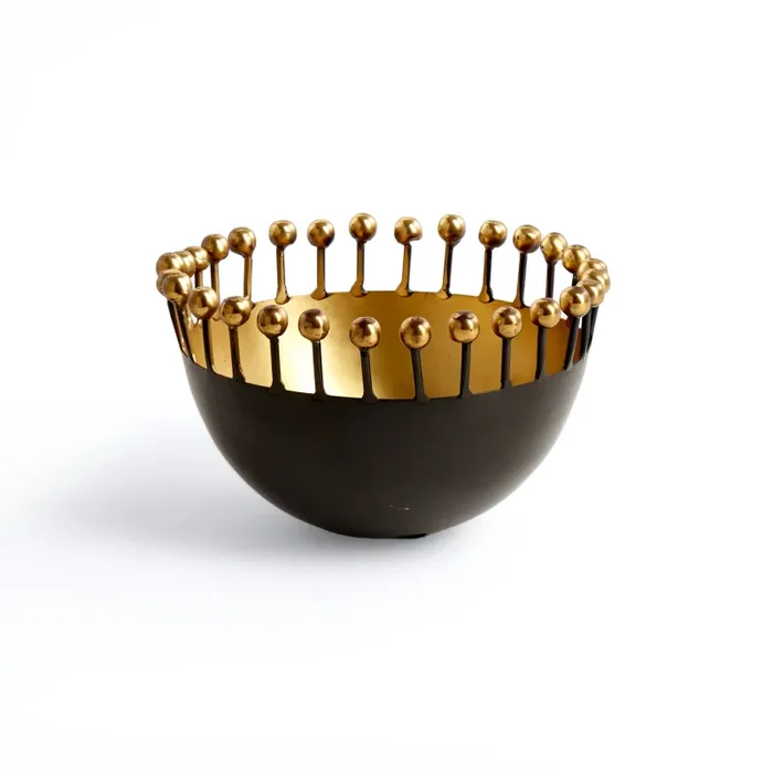 Black and Gold Decorative Bowl (A+D)
