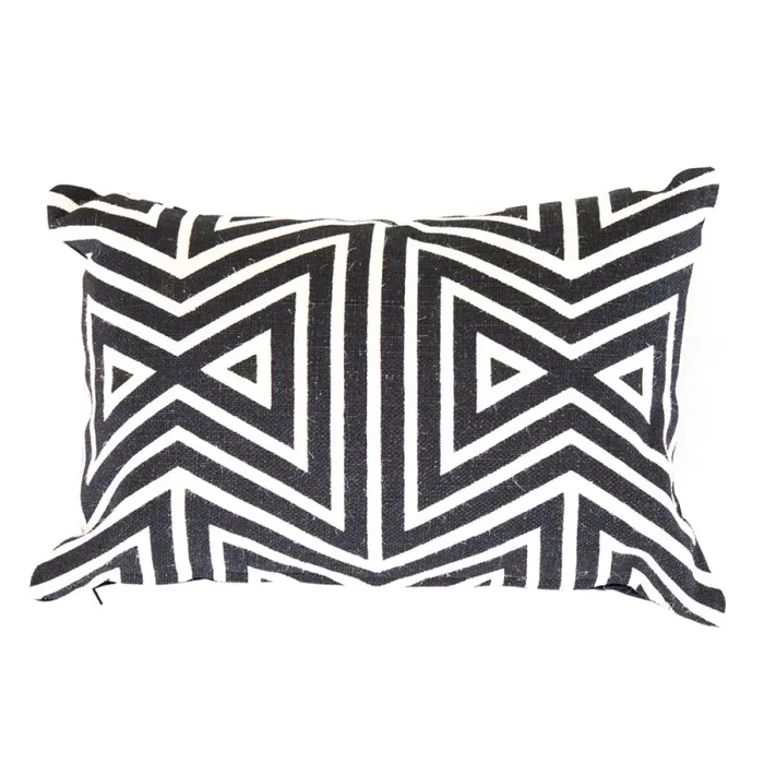 Black and White Tribal Pillow Supply