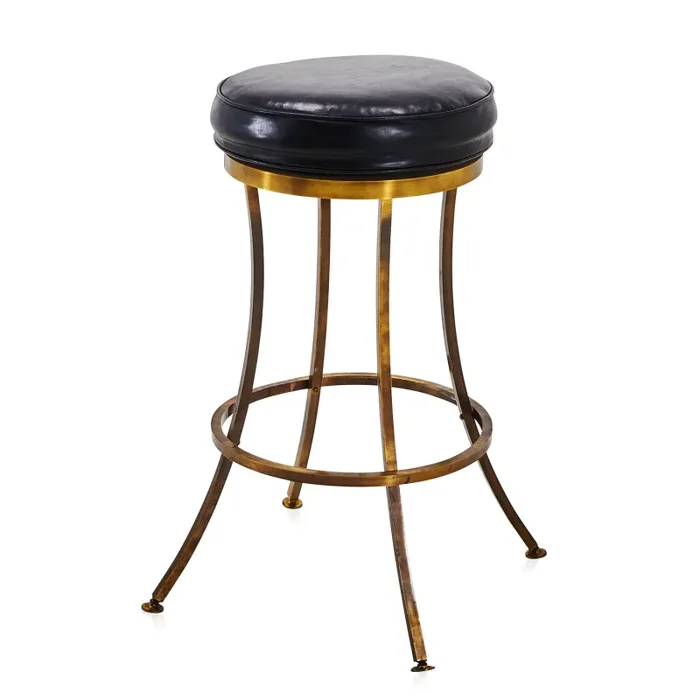 Black Concave Leg Bar Stool Supply