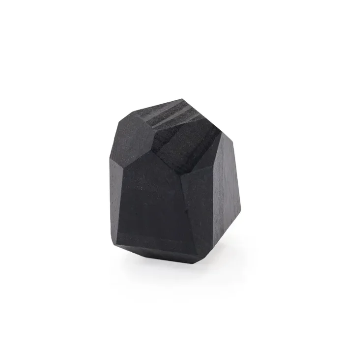 Black Wood Geometric Mini Sculpture – Large (A+D)