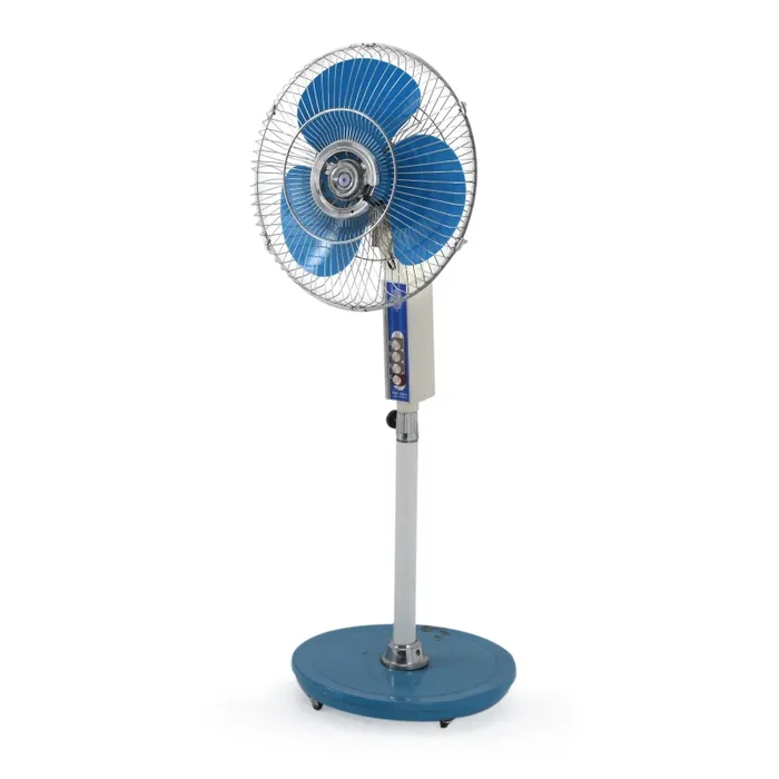 Blue & White Standing Fan