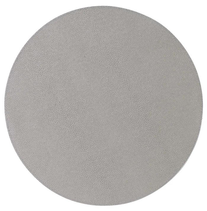 Bodrum Linen Skate Gray Round Placemat