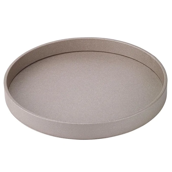 Bodrum Skate Gray Round Tray