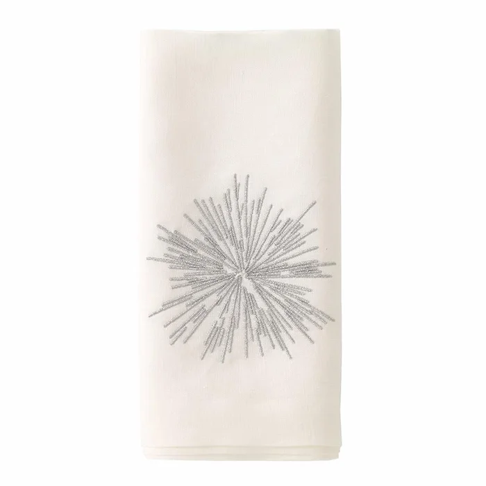 Bodrum Starburst Silver Napkin