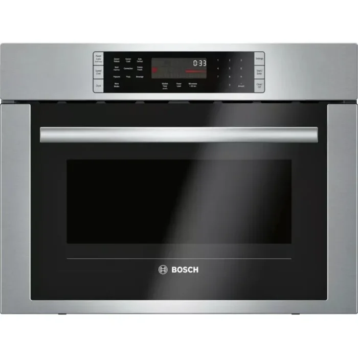 Bosch 500 Series HMC54151UC 24 Inch Speed Oven with 1.6 Cu. Ft. Total Capacity, 9 Power Levels, Convection, SpeedChef®, 1,000 Watts, Clock and Timer, ADA Compliant