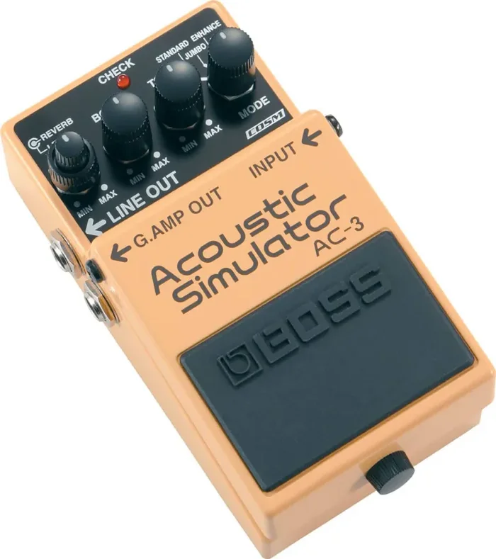 Boss AC-3, Advanced Electric To Acoustic Guitar Modeling Simulator Pedal