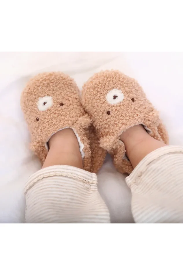 BOUCLE FUR TEDDY BOOTIES