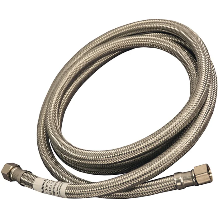 Braided Stainless Steel Water Supply 3/8 Compression x 3/8 Compression x 48″ L