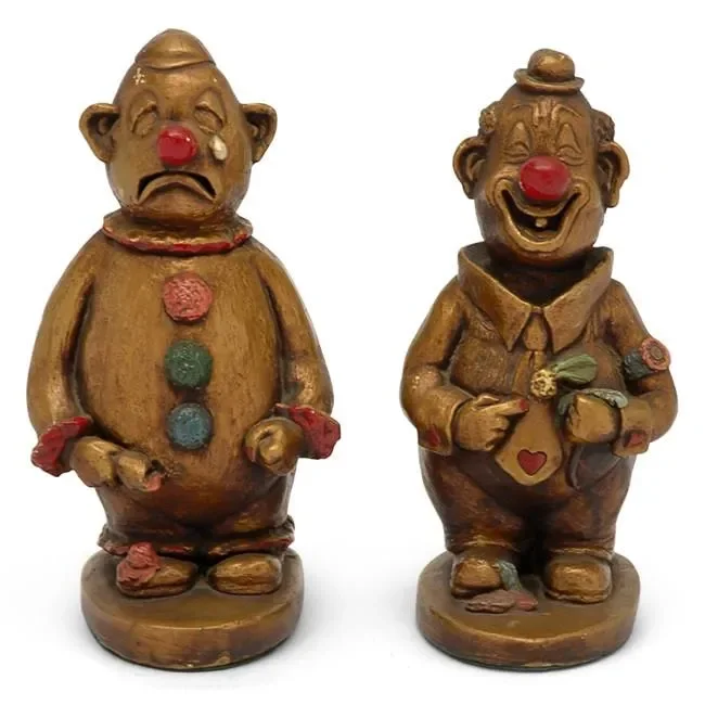 Bronze Red Happy Sad Clown (Single)