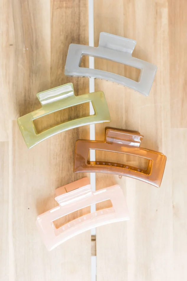 Brown Jumbo Jelly Hair Claw Clip