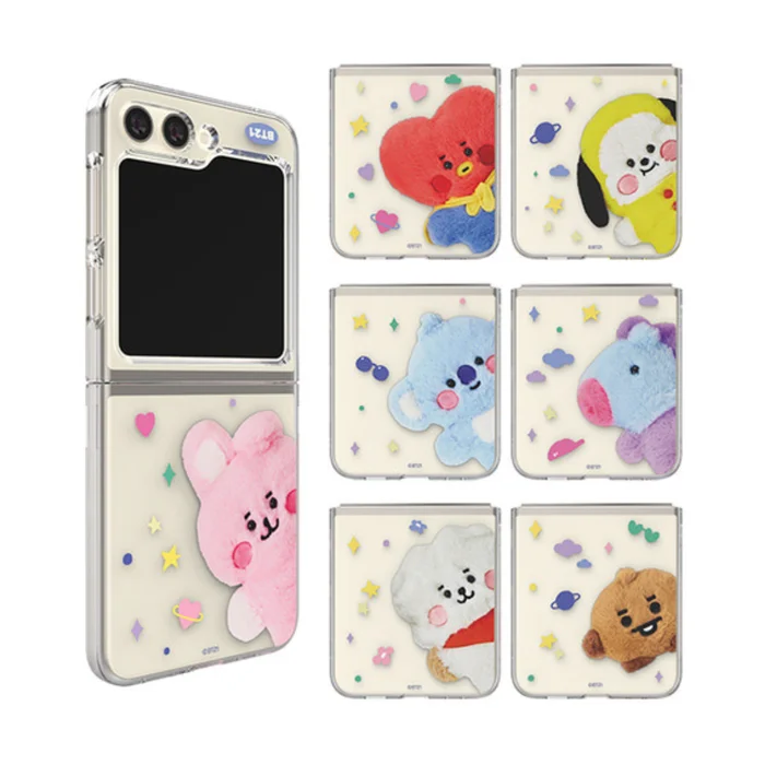 BT21 FLUFFY GALAXY Z FILP5 KLARES SLIM-HÜLLE
