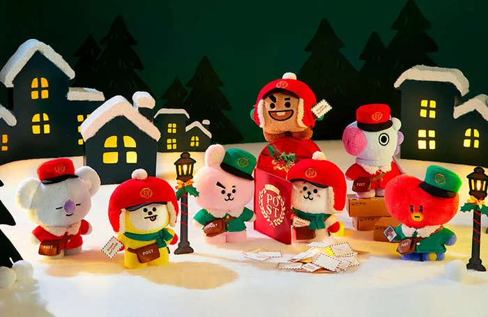 BTS x BT21 2022 Holiday Edition Standing Doll