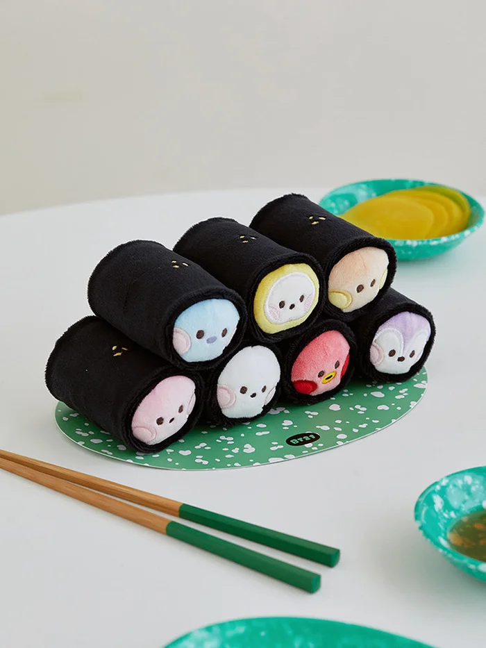 BTS x BT21 – Minini Bunsik Gimbap Plush Set