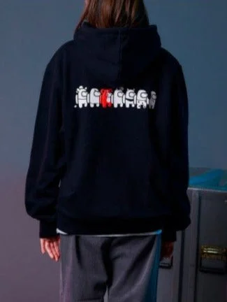 BTS x BT21 Among Us Limited Edition – Imposter Black Hoodie