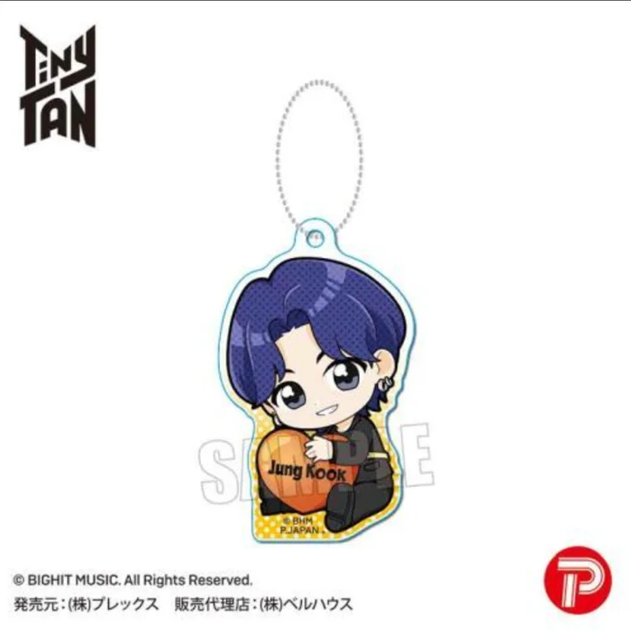 BTS x Tinytan Gyugyutto Acrylic Key Chain – Butter Ver. (Japanese MD)