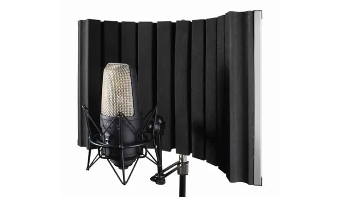 CAD Audio Acousti-Shield 22, Stand Mounted Acoustic Enclosure Portable/Folding Microphone Shield