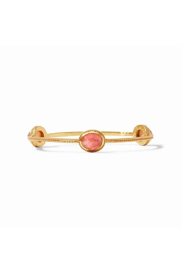 Calypso Bangle-Gold/Iridescent Rouge – Medium