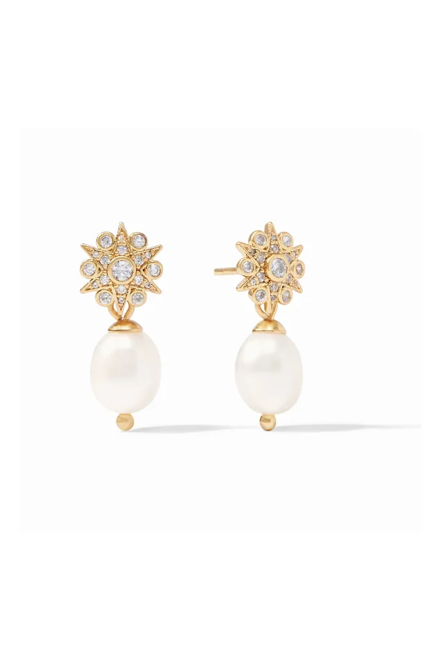 CELESTE DEMI PEARL DROP EARRING