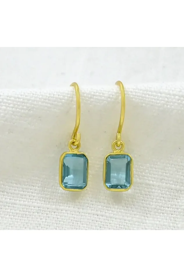 CELESTE EARRINGS BLUE TOPAZ