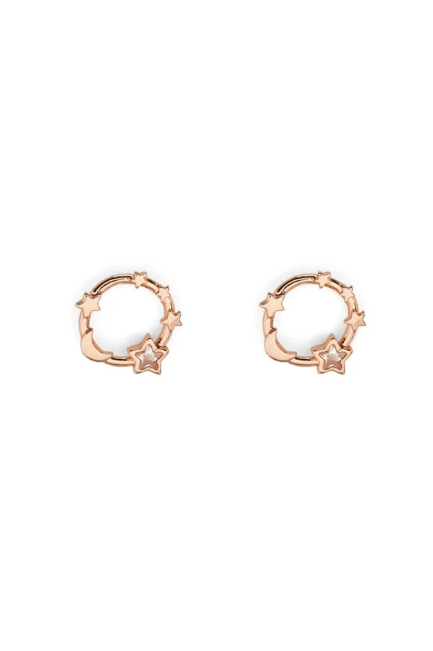 Celestial Earrings-Rose Gold