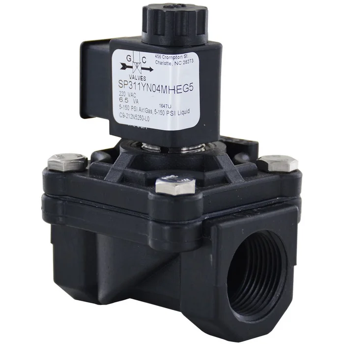 CFA C9 Series Solenoid Valve w/ Flow Control Normally Closed 3/4″ FPT 220VAC