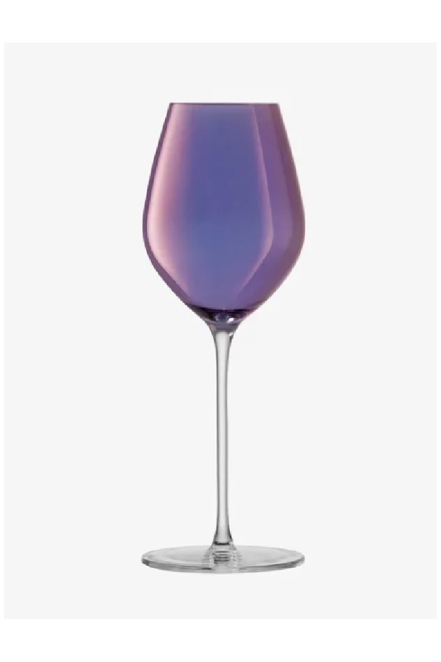 CHAMPAGNE TULIP GLASS 10OZ VIOLET S/4