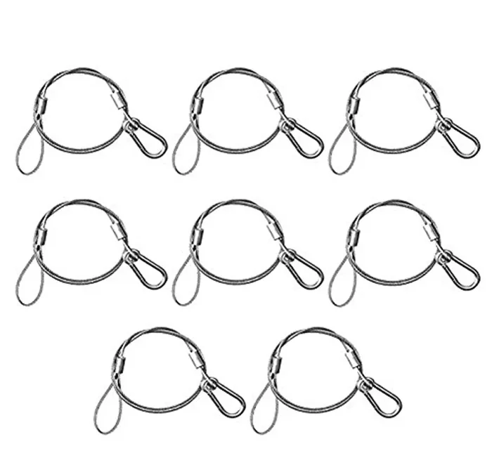 Chauvet DJ CH-05 (8 pack) Safety Cable for DJ Lights 700 lbs. Capacity Online now