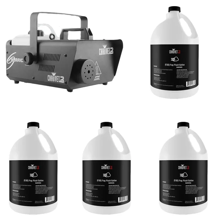 Chauvet DJ Fog Machine Package with Fog Fluid