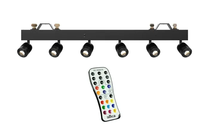 Chauvet DJ Package with 1 High-Output Pinspot Bar and Infrared Remote Control Supply