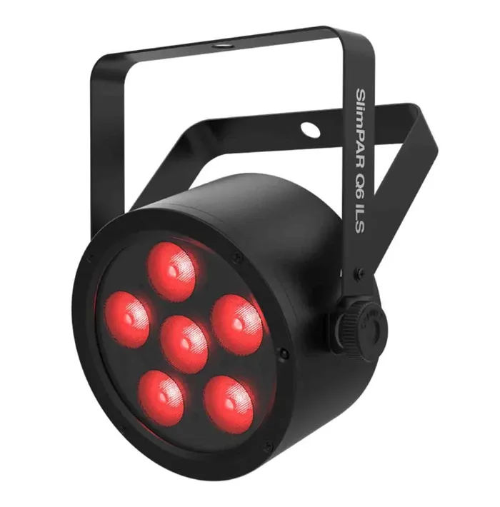 Chauvet DJ SLIMPARQ6ILS Low-Profile, High-Output Quad-Color (RGBA) LED SlimPar with ILS Compatibility