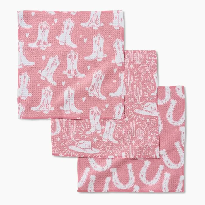 Chic Lucky Boots Dishcloth Set