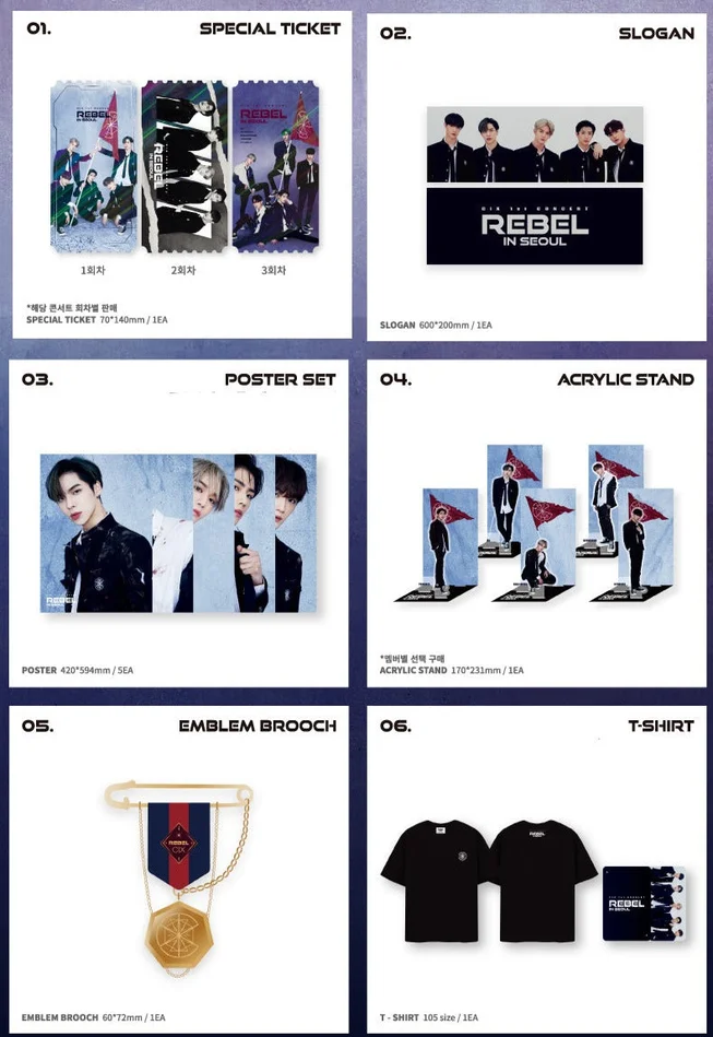 Cix – 1st Concert Rebel In Seoul Official Merch