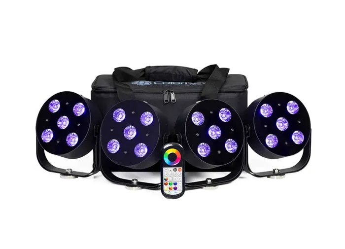 Colorkey CKU-6034 MobilePar HEX 5 with Carrying Case – 4 Pack