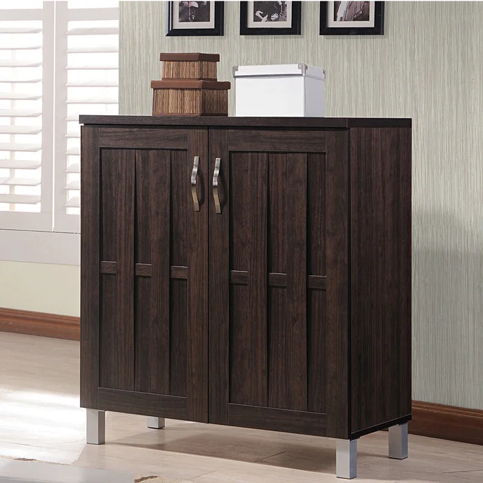 Contemporary Dark Brown Storage Cabinet by Baxton Studio