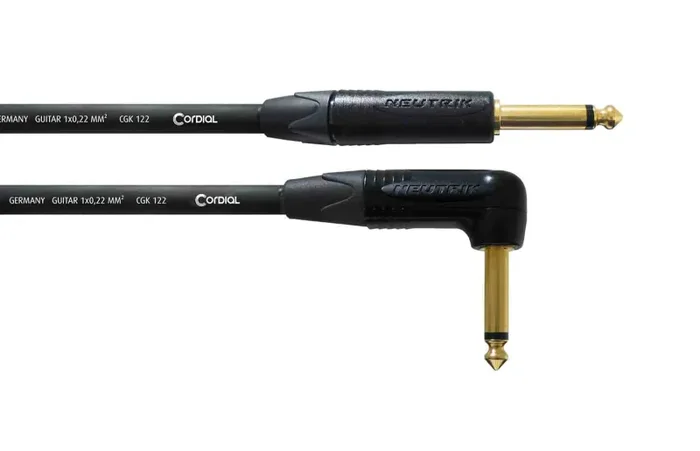 Cordial CSI PR-GOLD, Instrument Cable with One-Sided Angled Plug Fashion