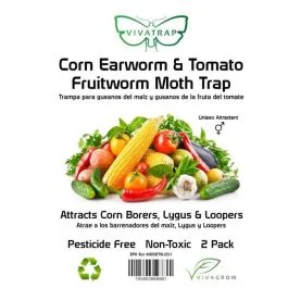 Corn Earworm and Tomato Fruitworm Moth Trap – 2 Pack