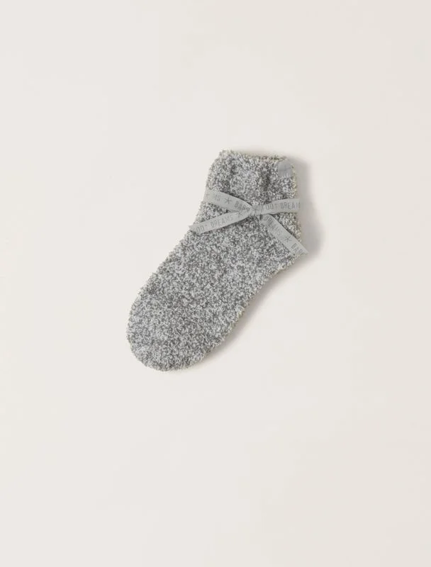 CozyChic® Heathered Tennis Socks Moonbeam