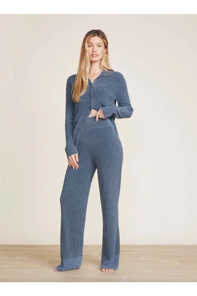 CozyChic Ultra Lite® Heather Stripe Rib Pant