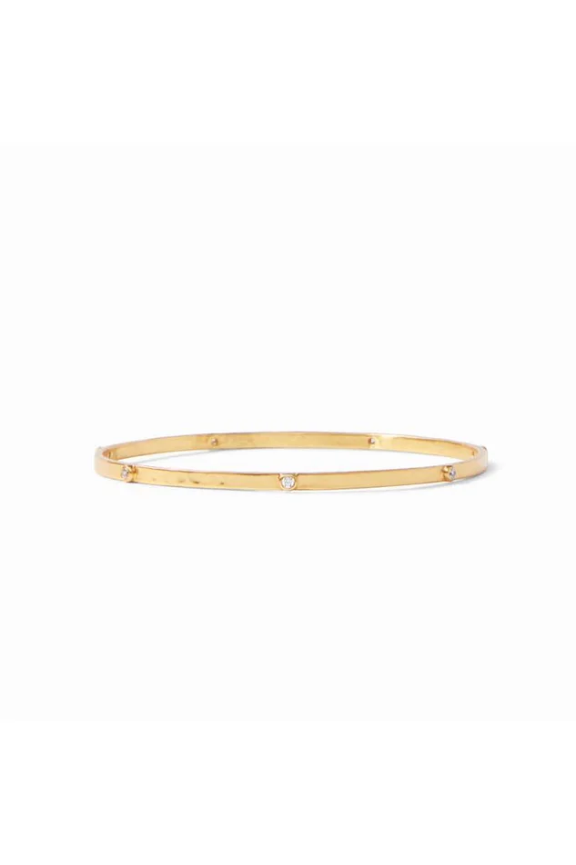 CRESCENT BANGLE-ZIRCON/LARGE