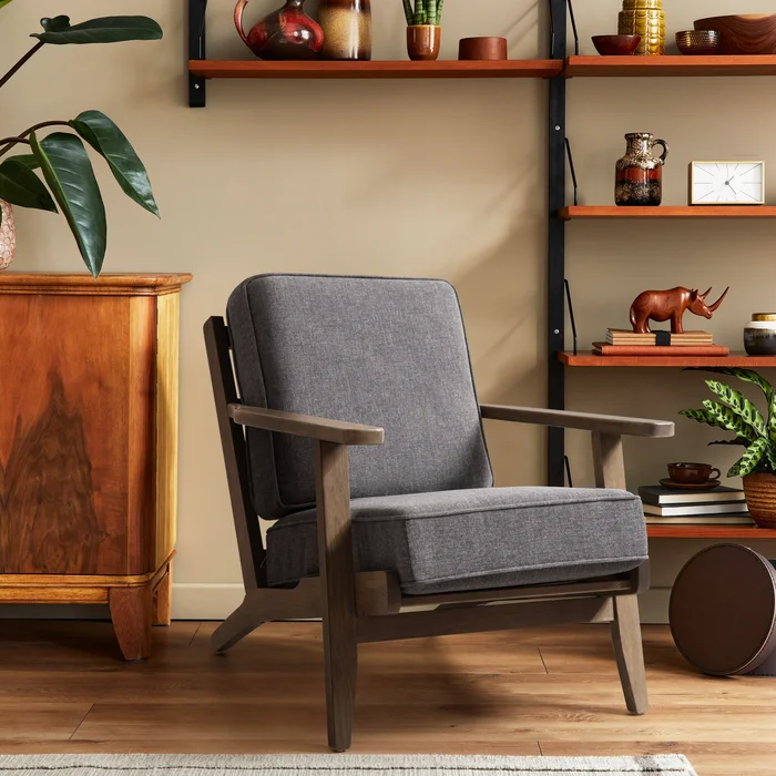 Crestlive Upholstered Accent Chair Living Room Lounge Chair with Cushions