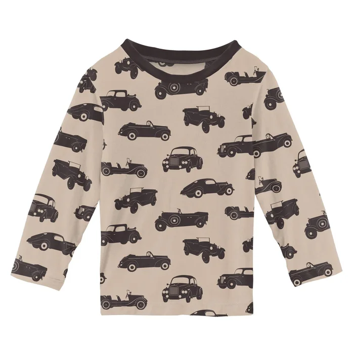Crew Neck Tee (Easy Fit + Long Sleeve) – Burlap Vintage Cars