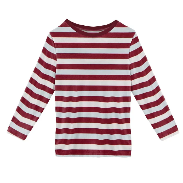 Crew Neck Tee (Easy Fit + Long Sleeve) – Playground Stripe